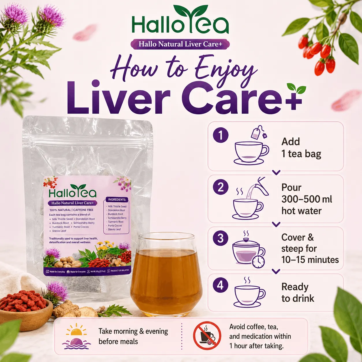 Hallo Natural Liver Care+ angle 4